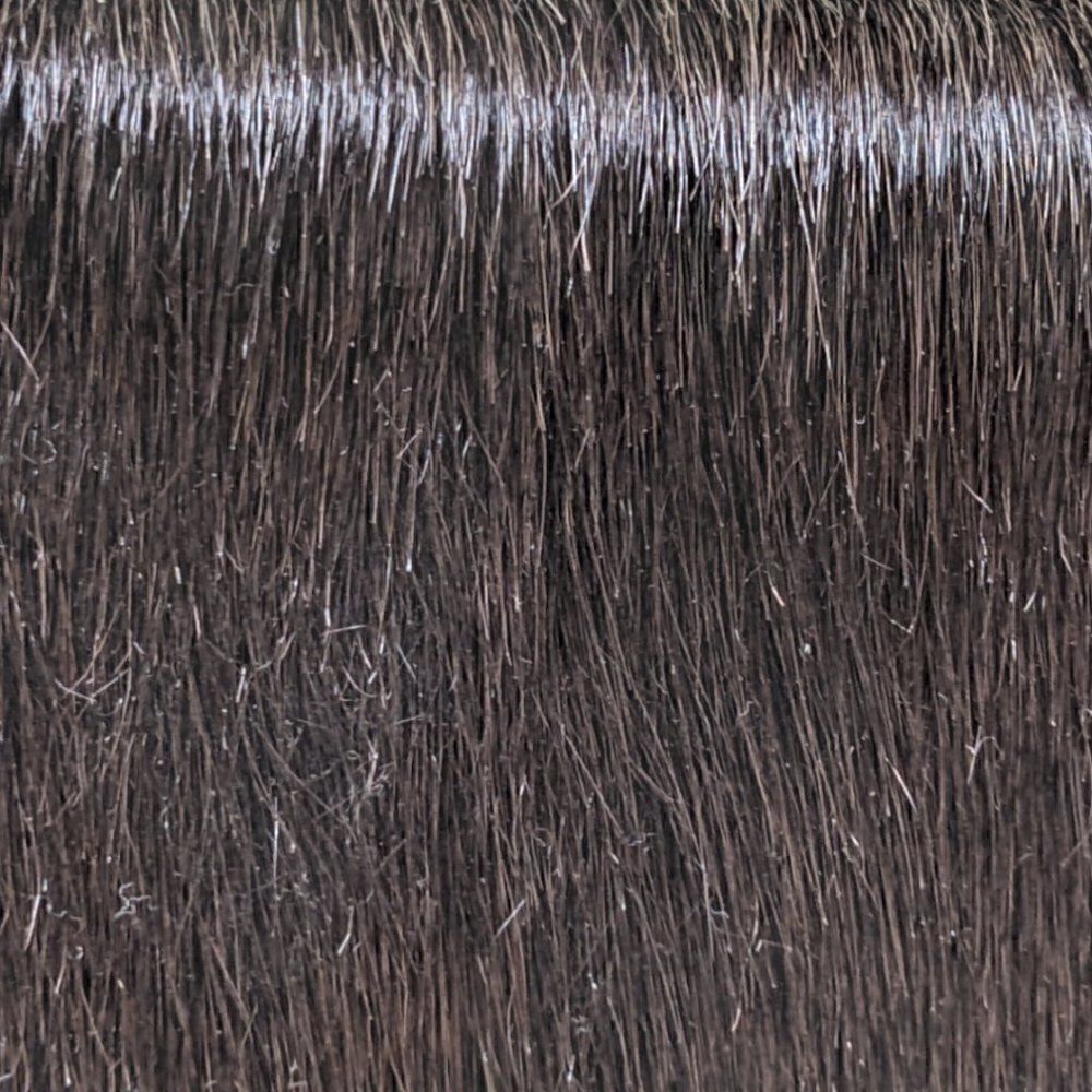 Plinio Visona’s Women's Italian Spazzolatto and Hair Calf Sleek Brown Clutch Bag - Picture 4 of 7